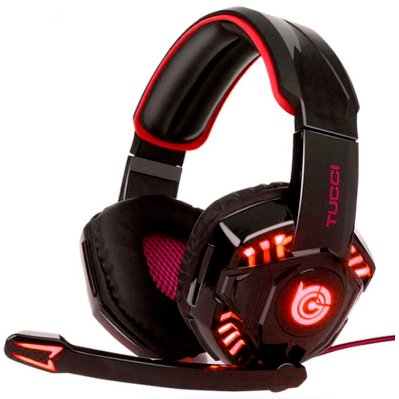 Игровые наушники TUCCI TC-G1000 с микрофоном и подсветкой проводные Black/Red (TC-G1000)
Игровые наушники TUCCI TC-G1000 с микрофоном и подсветкой проводные Black/Red (TC-G1000)