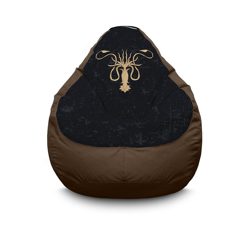 Кресло мешок iPuff "Game of Thrones. House Greyjoy" Оксфорд XXL (90х125 см) Коричневый
Кресло мешок iPuff "Game of Thrones. House Greyjoy" Оксфорд XXL (90х125 см) Коричневый