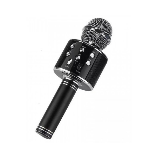 Беспроводной, Bluetooth микрофон с караоке + Колонка GTM WS858 Original Черный с изменением голоса
Беспроводной, Bluetooth микрофон с караоке + Колонка GTM WS858 Original Черный с изменением голоса