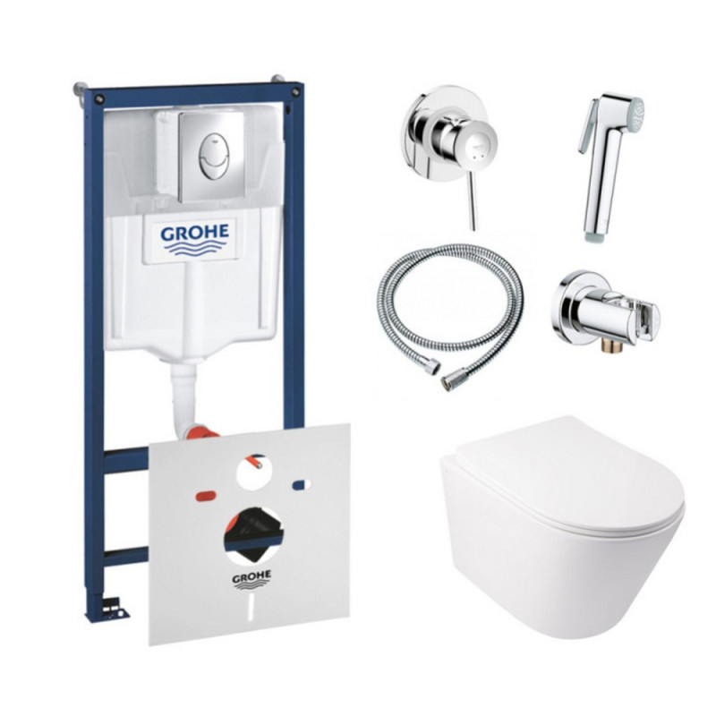 Комплект инсталляция Grohe Rapid SL 38721001 и унитаз с сиденьем Qtap Swan QT16335178W + набор для гигиенического душа со смесителем Grohe BauClassic 111048 (SD00038273)
Комплект инсталляция Grohe Rapid SL 38721001 и унитаз с сиденьем Qtap Swan QT16335178W + набор для гигиенического душа со смесителем Grohe BauClassic 111048 (SD00038273)