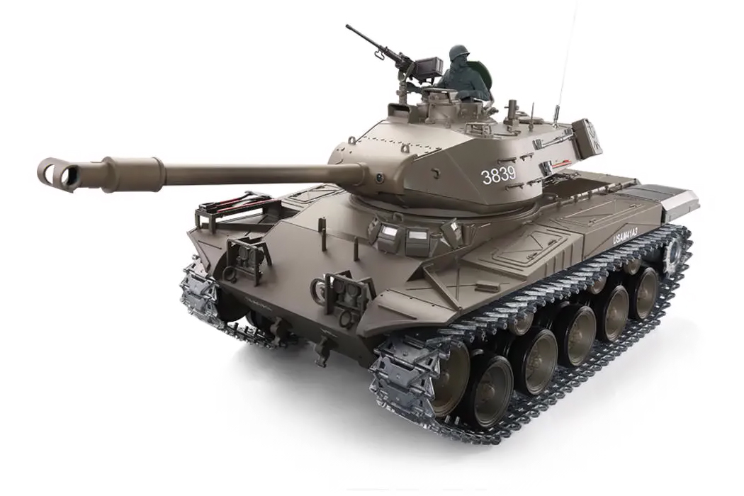 Танк на радиоуправлении с пневмопушкой и инфракрасным боем модель 1:16 Heng Long Bulldog M41A3 (Upgrade) 30154
Танк на радиоуправлении с пневмопушкой и инфракрасным боем модель 1:16 Heng Long Bulldog M41A3 (Upgrade) 30154