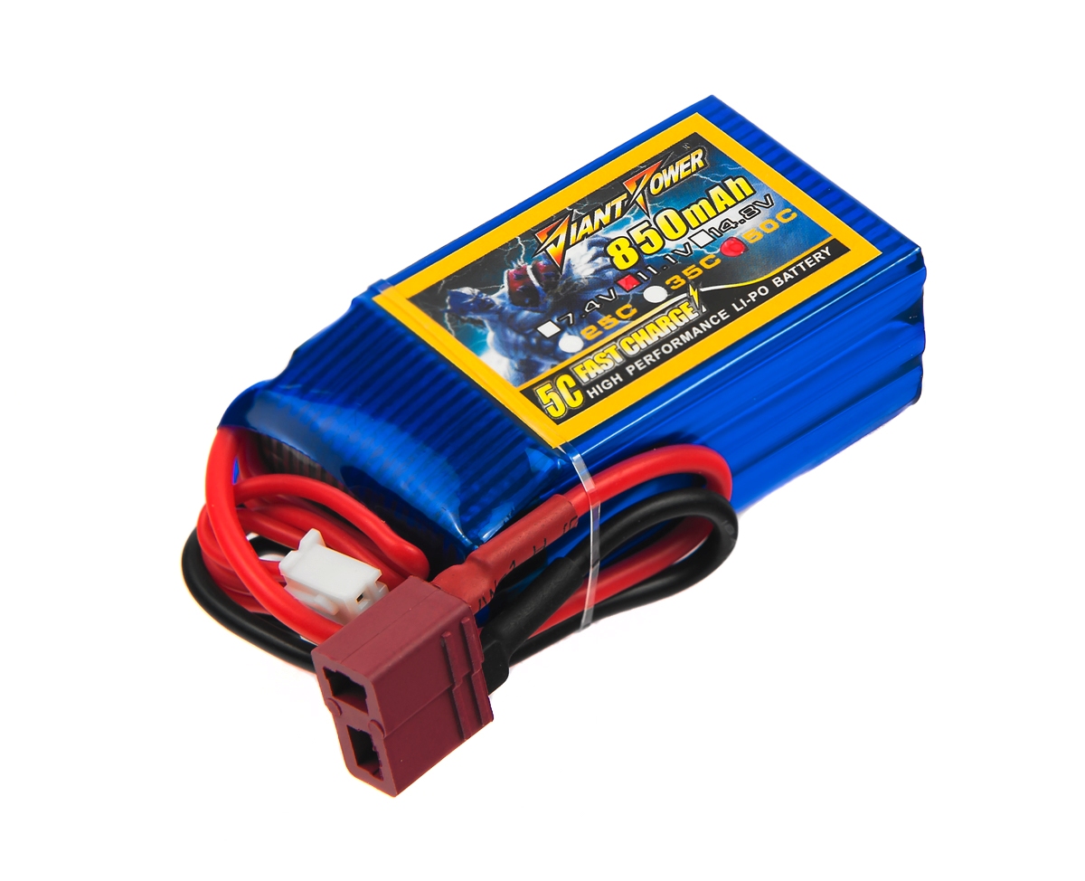 Аккумулятор полимерно-литиевый Giant Power (Dinogy) Li-Pol 850mAh 11.1V 3S 50C 21x30x54мм T-Plug 29824
Аккумулятор полимерно-литиевый Giant Power (Dinogy) Li-Pol 850mAh 11.1V 3S 50C 21x30x54мм T-Plug 29824