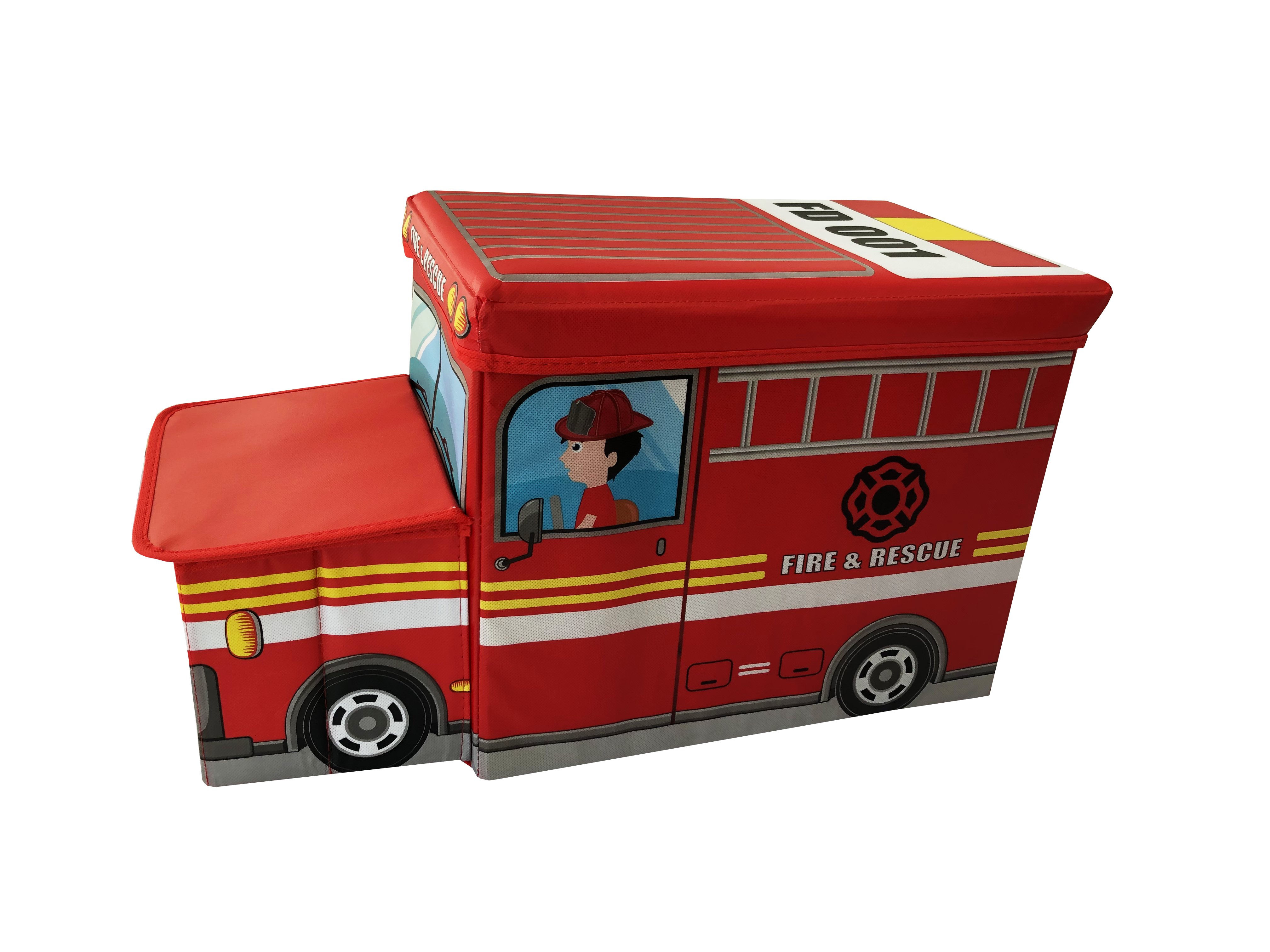 Ящик-пуф для игрушек Baby Comfort Пожарная машина 
Ящик-пуф для игрушек Baby Comfort Пожарная машина