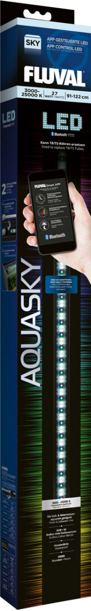 Светильник для аквариума Hagen Fluval AquaSky Bluetooth LED 2.0 27 Вт 91-122 см
Светильник для аквариума Hagen Fluval AquaSky Bluetooth LED 2.0 27 Вт 91-122 см