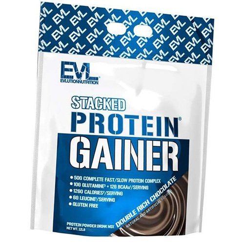 Гейнер, Stacked Protein Gainer, Evlution Nutrition 5400г Двойной шоколад (30385001)
Гейнер, Stacked Protein Gainer, Evlution Nutrition 5400г Двойной шоколад (30385001)