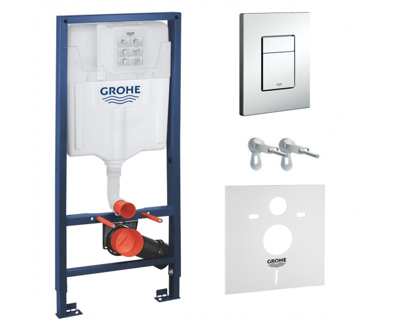 Инсталляция для подвесного унитаза с прокладкой 4в1 GROHE RAPID SL 38772001+37131000 (52742)
Инсталляция для подвесного унитаза с прокладкой 4в1 GROHE RAPID SL 38772001+37131000 (52742)