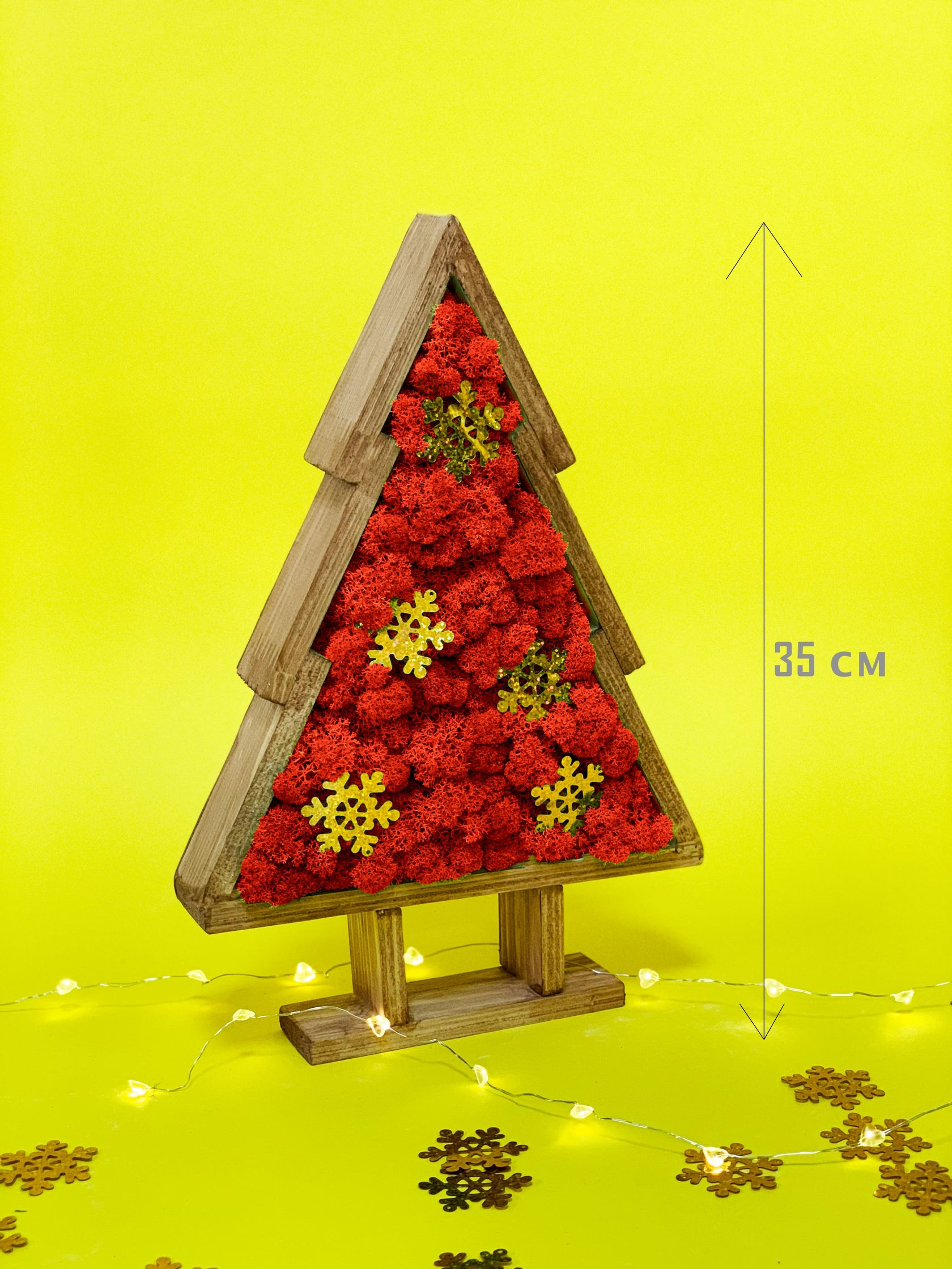 Декор елочка со стабилизированным мхом WoodHouse Christmas tree wooden красный деревянная елка
Декор елочка со стабилизированным мхом WoodHouse Christmas tree wooden красный деревянная елка