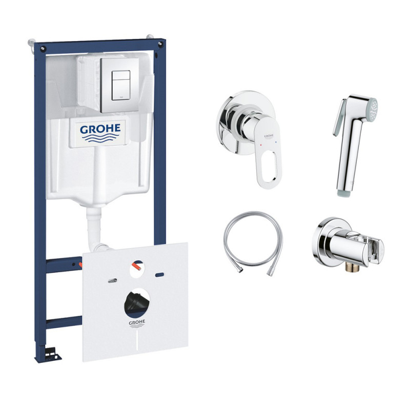 Комплект Grohe Инсталляция Rapid Sl 38827000 + Набор Для Гигиенического Душа Со Смесителем Bauloop 111042
Комплект Grohe Инсталляция Rapid Sl 38827000 + Набор Для Гигиенического Душа Со Смесителем Bauloop 111042