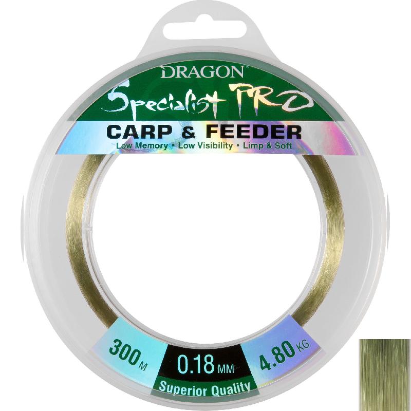 Леска рыболовная Dragon Specialist Pro Carp & Feeder 300м / 0,18мм / 4,8кг (TDC-31-09-118)
Леска рыболовная Dragon Specialist Pro Carp & Feeder 300м / 0,18мм / 4,8кг (TDC-31-09-118)