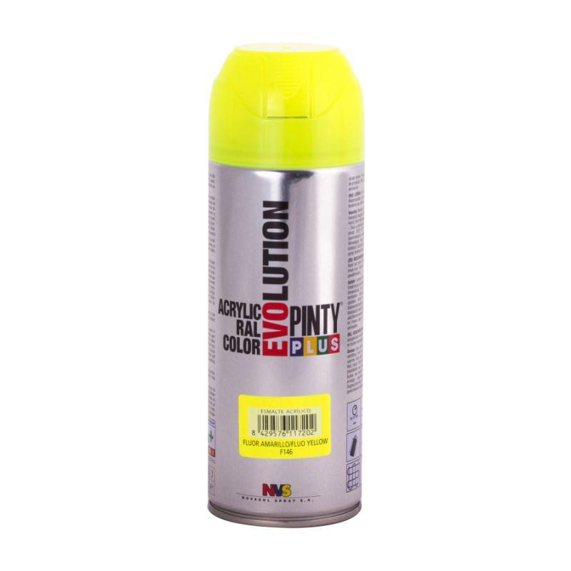 Краска-аэрозоль акриловая флуоресцентная PINTYPLUS Evolution Ral F146 400 мл желтый (8429576117202)
Краска-аэрозоль акриловая флуоресцентная PINTYPLUS Evolution Ral F146 400 мл желтый (8429576117202)