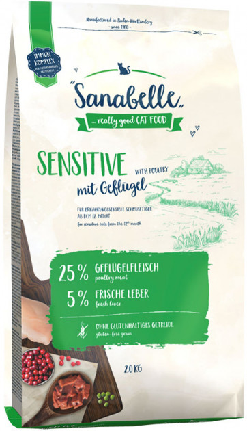 Сухой корм для взрослых кошек Bosch Sanabelle Sensitive (домашняя птица) 2 кг (8336002)
Сухой корм для взрослых кошек Bosch Sanabelle Sensitive (домашняя птица) 2 кг (8336002)