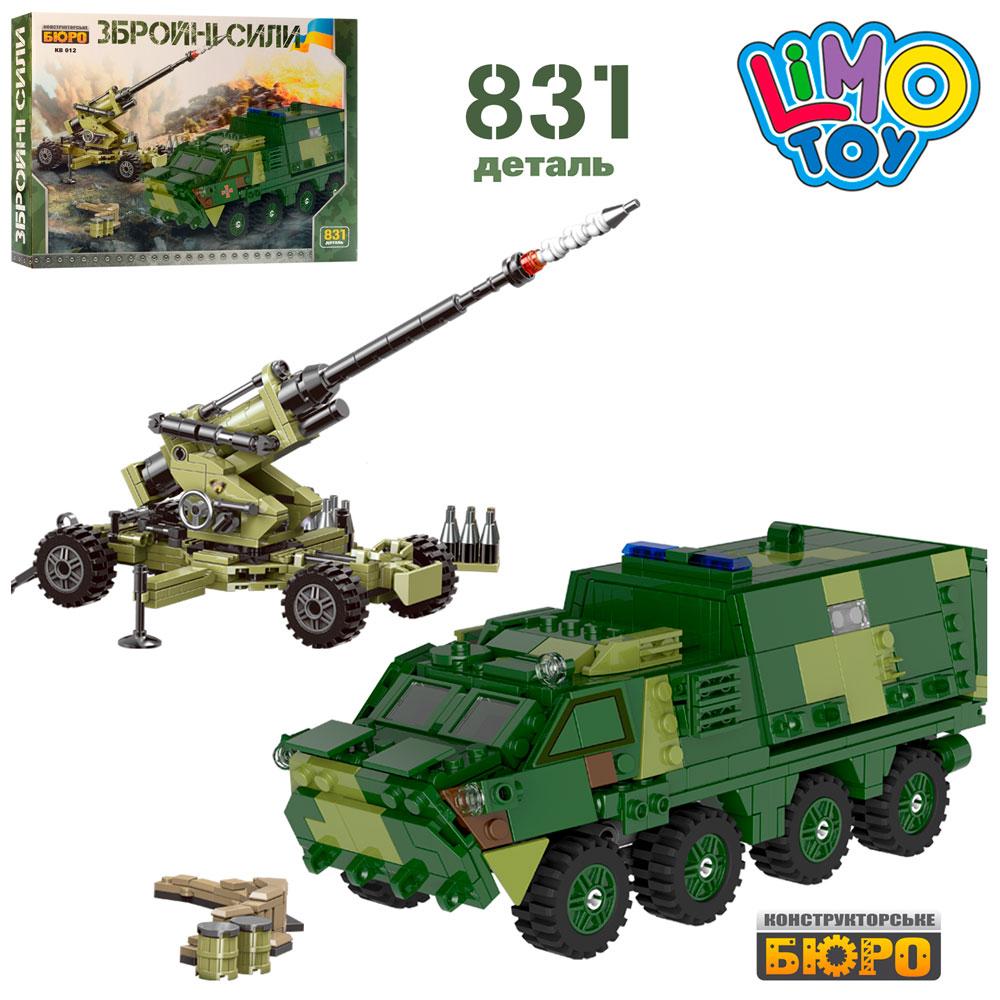 Детский Конструктор Limo Toy KB 012 военная техника (пушка/бронетранспортер), 831 деталей, 54,5-39-8см
Детский Конструктор Limo Toy KB 012 военная техника (пушка/бронетранспортер), 831 деталей, 54,5-39-8см
