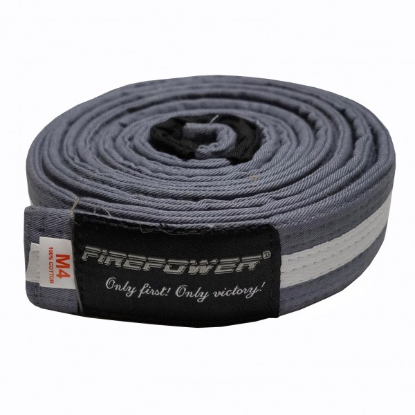 Пояс детский для Бразильского Джиу-Джитсу Firepower Classic Light (M0) Серый с белой полосой
Пояс детский для Бразильского Джиу-Джитсу Firepower Classic Light (M0) Серый с белой полосой
