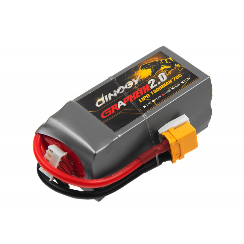 Аккумулятор Dinogy G2.0 Li-Pol 1300mAh 14.8V 4S 70C 39x34x71мм XT60 (DLC-4S1300XT-XT)
Аккумулятор Dinogy G2.0 Li-Pol 1300mAh 14.8V 4S 70C 39x34x71мм XT60 (DLC-4S1300XT-XT)