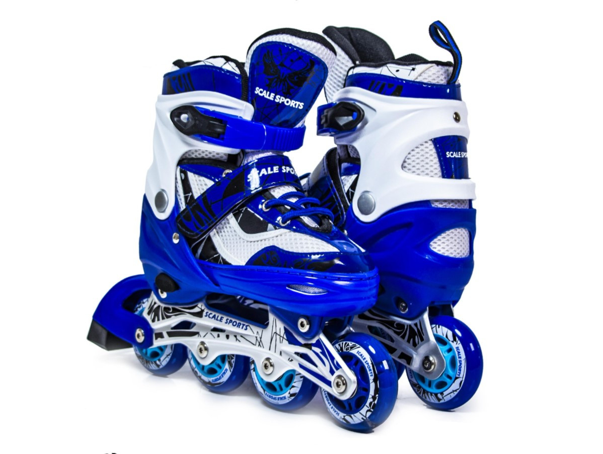 Раздвижные детские роликовые коньки Scale Sports LF 967, размер 32,5-35,5, Синие
Раздвижные детские роликовые коньки Scale Sports LF 967, размер 32,5-35,5, Синие
