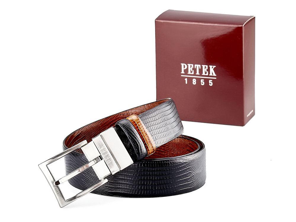 Двухсторонний мужской ремень из натуральной кожи Petek 1855 4004109004 (041-01/041-02) чёрный/коричневый
Двухсторонний мужской ремень из натуральной кожи Petek 1855 4004109004 (041-01/041-02) чёрный/коричневый