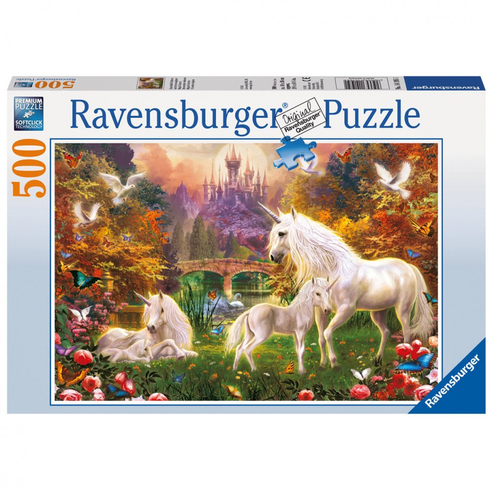 Пазл Ravensburger Волшебные единороги 500 элементов
Пазл Ravensburger Волшебные единороги 500 элементов