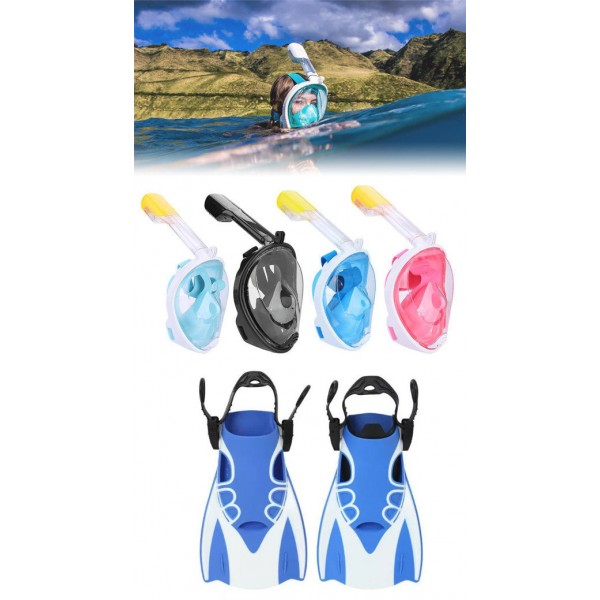 Набор для плавания 2 в 1 (полнолицевая панорамная маска FREE BREATH AG M2068G + короткие спортивные ласты)
Набор для плавания 2 в 1 (полнолицевая панорамная маска FREE BREATH AG M2068G + короткие спортивные ласты)