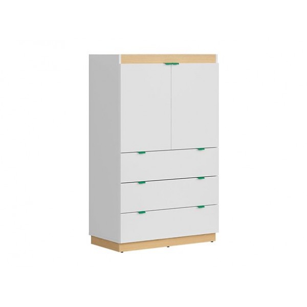 Комод KOM2D3S в детскую из ДСП Princeton BRW (Black Red White) Польша Цвет ручек Зелёный
Комод KOM2D3S в детскую из ДСП Princeton BRW (Black Red White) Польша Цвет ручек Зелёный