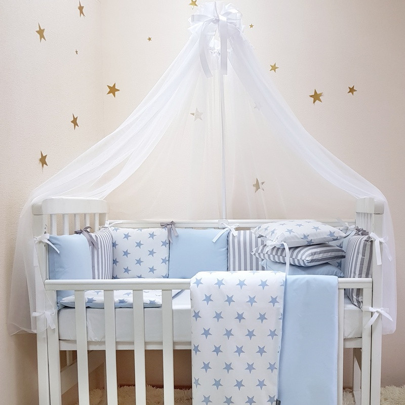 Комплект в кроватку Маленькая соня Baby Stars №53 поплин стандарт/овал с бортиками 7 предметов детский голубой арт.0120226
Комплект в кроватку Маленькая соня Baby Stars №53 поплин стандарт/овал с бортиками 7 предметов детский голубой арт.0120226