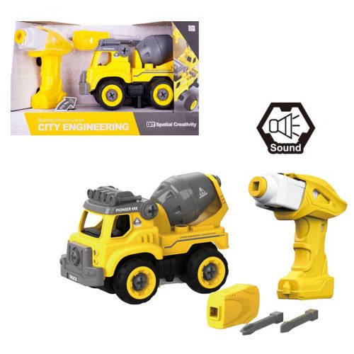 Игрушечная машинка-конструктор DIY Spatial Creativity «Бетономешалка» желтая (CJ-1365051)
Игрушечная машинка-конструктор DIY Spatial Creativity «Бетономешалка» желтая (CJ-1365051)