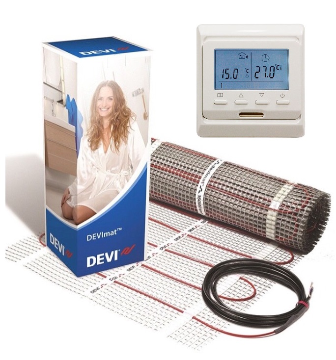 Теплый пол DEVI двухжильный мат DTIR-150 0,5 м2 в комплекте с программируемым терморегулятором Castle (G00303)
Теплый пол DEVI двухжильный мат DTIR-150 0,5 м2 в комплекте с программируемым терморегулятором Castle (G00303)