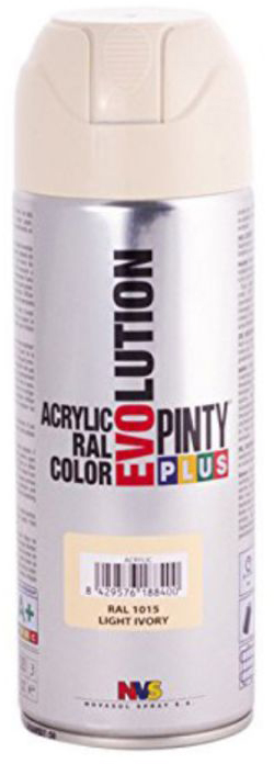 Краска аэрозоль на водной основе Pintyplus Evolution Ral 1015 Слоновая кость 400 мл (8429576188400)
Краска аэрозоль на водной основе Pintyplus Evolution Ral 1015 Слоновая кость 400 мл (8429576188400)