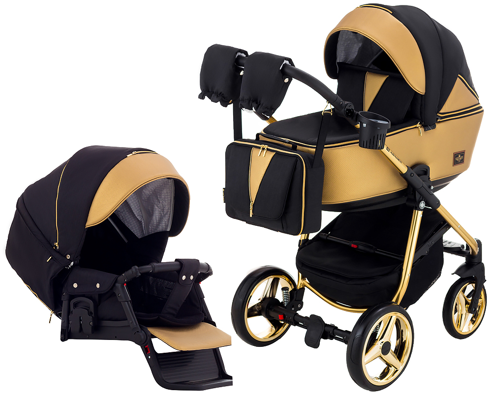 Коляска 2 в 1 Adamex Sierra Polar (Gold) SR403 черный - золотой кожа (перфорация)
Коляска 2 в 1 Adamex Sierra Polar (Gold) SR403 черный - золотой кожа (перфорация)