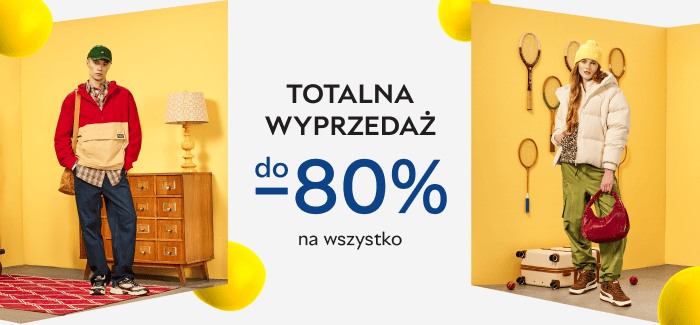 🔥 Totalna wyprzedaż – do -80% na wszystko!