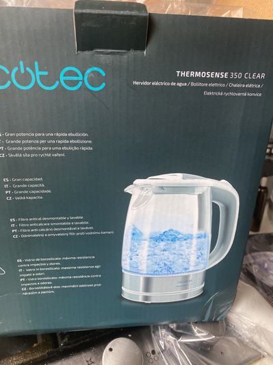 HERVIDOR DE AGUA THERMOSENSE 350 CLEAR CECOTEC 01510