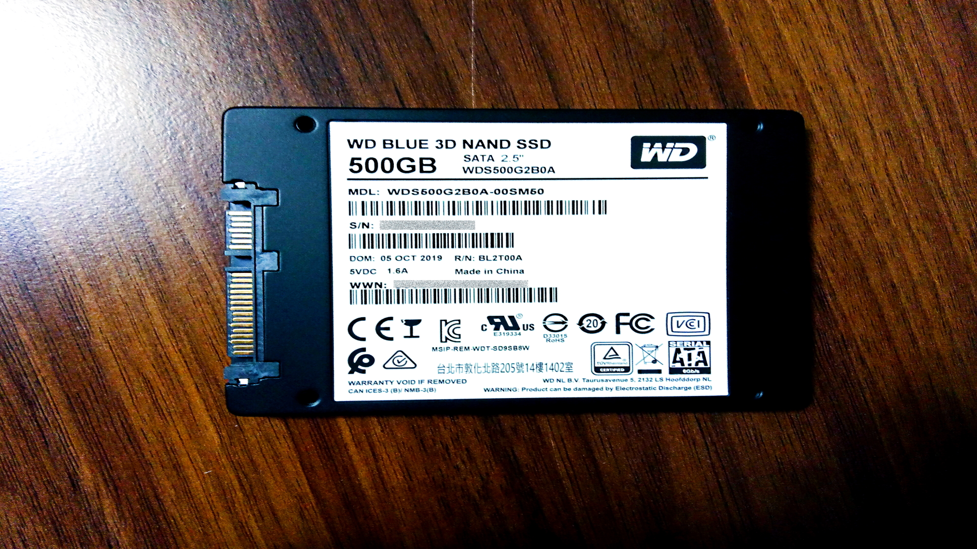 SSD диск Western Digital Blue 500GB 2.5