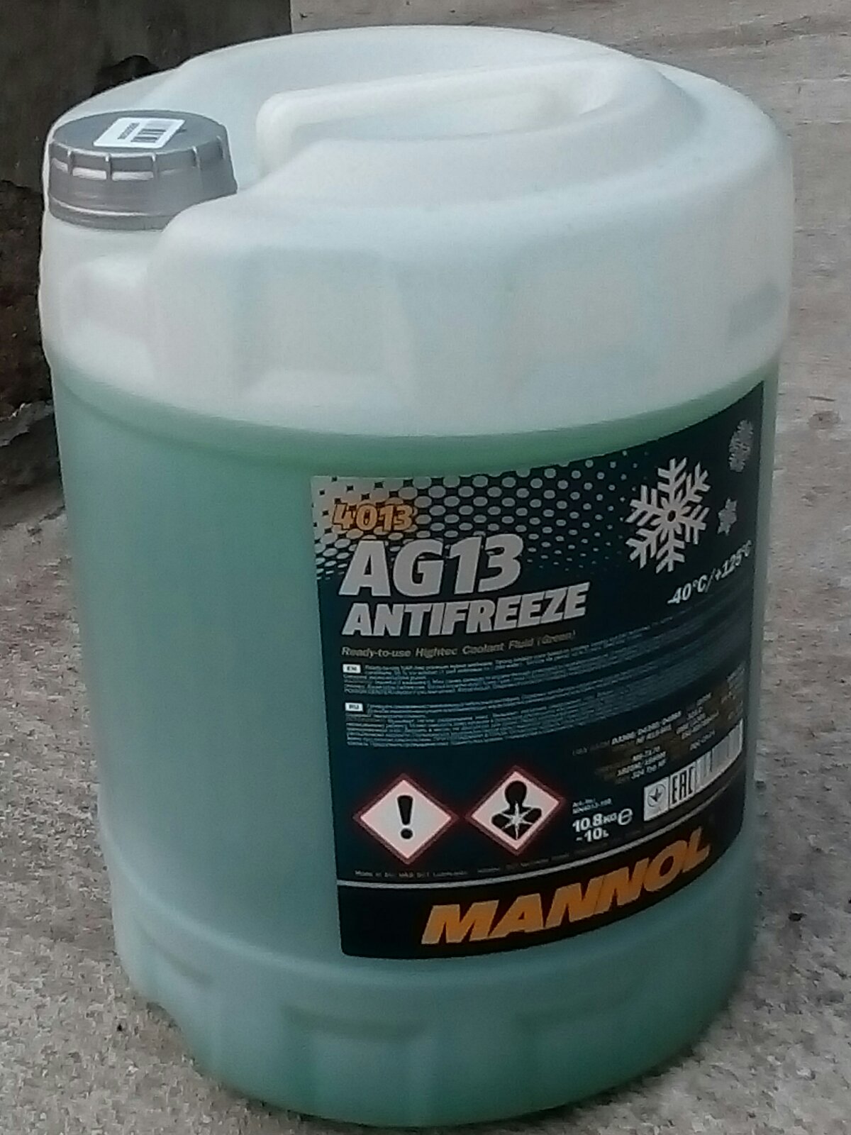 Антифриз Mannol Antifreeze AG13 -40°C 20 л Green (MN4013-20