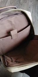 Рюкзак текстильный дорожный унисекс Vintage оливкового цвета средний размер (bg206fash20) фото от покупателей 7