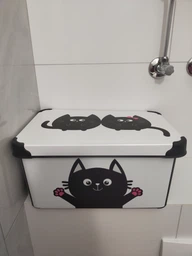 Коробка для зберігання QUTU Style Box MEOW BLACK (10л)