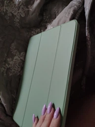 Силиконовый чехол обложка BBM1 для iPad Air 4 2020/Air 5 2022 10,9"/Air 11" 2024(M2)/2025(M3)/2026(M4) Светло-зеленый фото от покупателей 17
