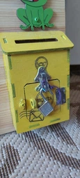 Заготовка для Бизиборда Почтовый Ящик 12х8 см Деревянная Дверка