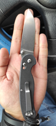 Нож складной Ganzo D727M-BK Черный (D2 сталь) фото от покупателей 15