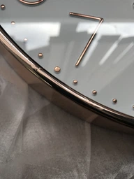 Настінний годинник безшумний Losso Premium Gold CW-30 - Білий фото від покупців 10