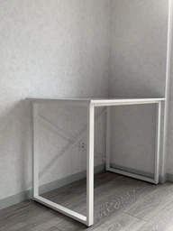 Компьютерный стол Ferrum-decor Дейв 75x100x60 белый ДСП Дуб Сан-Марино 16мм фото от покупателей 9