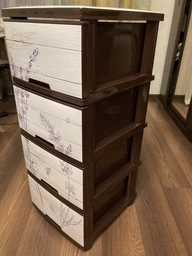Комод Алеана Лаванда серая пластик 95,5х39,5х46,5 см фото от покупателей 3