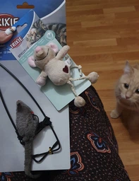 Іграшка Trixie для котів Мишка з серцем та котячою м_ятою плюш 11 см фото від покупців 1