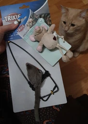 Іграшка Trixie для котів Мишка з серцем та котячою м_ятою плюш 11 см