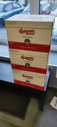 Упаковка пива Budweiser Budvar світле фільтроване 5% 0.33 л x 24 шт. (8594403430127_8594403703610)