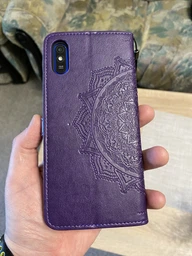 Чехол Vintage для Xiaomi Redmi 9A книжка кожа PU черный фото от покупателей 1