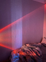 Світлодіодна лампа з проекцією заходу LED Sunset c пультом управління USB (f-20av)
