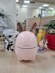 Увлажнитель воздуха зайчик Rabbit 2в1 на 300 мл детский мини персональный LED ароматизатор c подсветкой розовый фото от покупателей 2