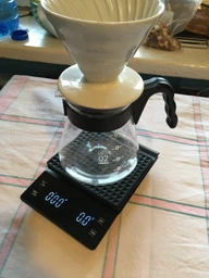 Аккумуляторные кофейные весы Zally Coffee Drip Scale EK6002 с таймером Черные фото от покупателей 1