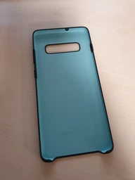 Силиконовый чехол накладка Protective Silicone Cover Samsung Galaxy S10 Plus + EF-PG975 black фото от покупателей 1