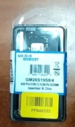 Оперативная память Golden Memory 4 GB SO-DIMM DDR4 2666 MHz (GM26S19S8/4) фото от покупателей 1