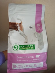 Сухий корм з ягням Nature's Protection Junior Lamb All breeds Натюр Протекшн для цуценят всіх порід 7,5 кг (4771317457479) фото от покупателей 3